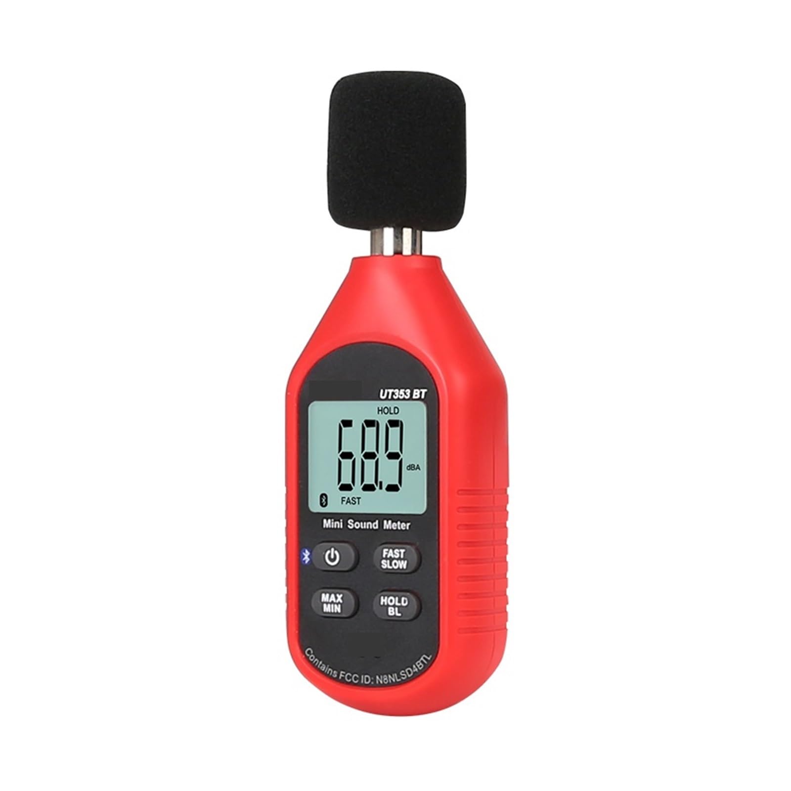 Fonometro Digitale Bluetooth Misuratore Di Rumore Tester 30-130dB Decibel Monitoraggio Misuratori Livello Sonoro Precisione Estremamente Elevata