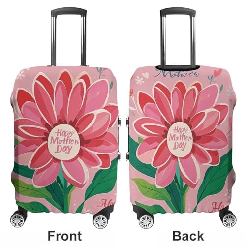 Happy Mother Day Luggage Cover, Elastic Luggage Protector Fits 19-32in Suitcases, Washable & Anti-Scratch Suitcase Cover for Men Women S3