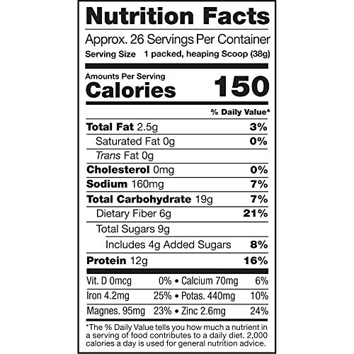 Sunfood Organic Superfood Smoothie Mix- Original Flavor | New Plant-Based Protein Blend (Pea, Hemp, Almond, Pumpkin) High Quality All-Natural Ingredients | Non-GMO, Vegan, Gluten Free- 2.2 lb Bulk Tub