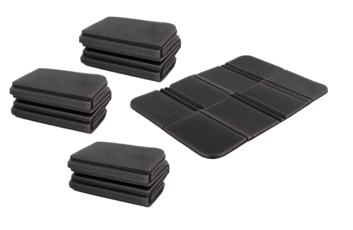 4 PCS Camping Cushion Seat for Outdoor,Foldable Ultralight Foam Sitting Pads, for Outdoor Picnic Trekking Backpacking