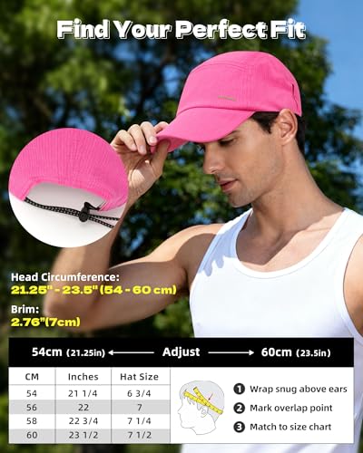 Image of Lightweight Golf Hat for Women Men, UPF 80+ Sun Protection Cap, Breathable Quick-Dry Baseball Cap for Running Sport