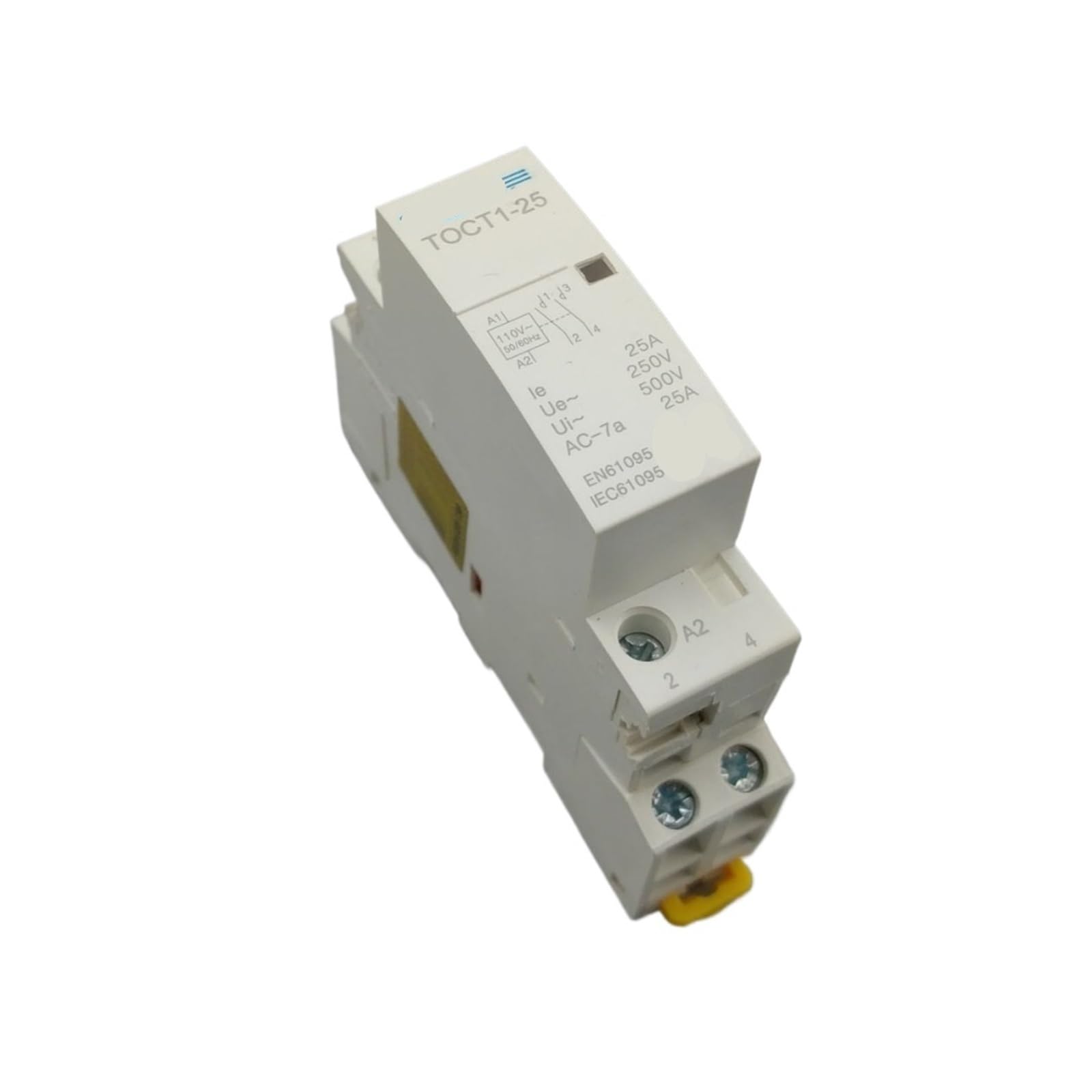 NVSFZGIYG 2P 25A 110V Coil 50/60HZ Din Rail Household Ac Modular Contactor 1Pcs(1NO1NC)