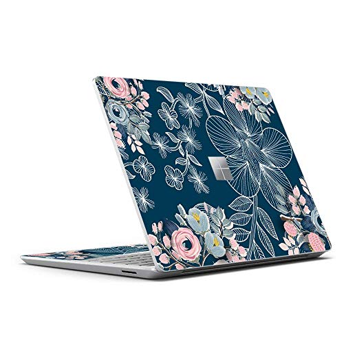 Masibloom Laptop Decal Sticker For 12.4" Microsoft Surface Laptop Go 2 &1 (2022-2020 Released) Anti-Scratch Vinyl Anti-Scratch Protective Skin (Magnolia Flower) #TOP7