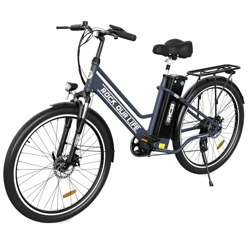 Rcb Bicicleta Eléctrica E Bike De 26 Pulgadas, 36v 12ah Batería De Litio Puede Alcanzar 90km Impacto Ambiental 250w E Bike De Paseo Para Adultos Rcb Bicicleta Eléctrica E Bike De 26 Pulgadas, 36v 12ah Batería De Litio Puede Alcanzar 90km Impacto Ambiental 250w E Bike De Paseo Para Adultos