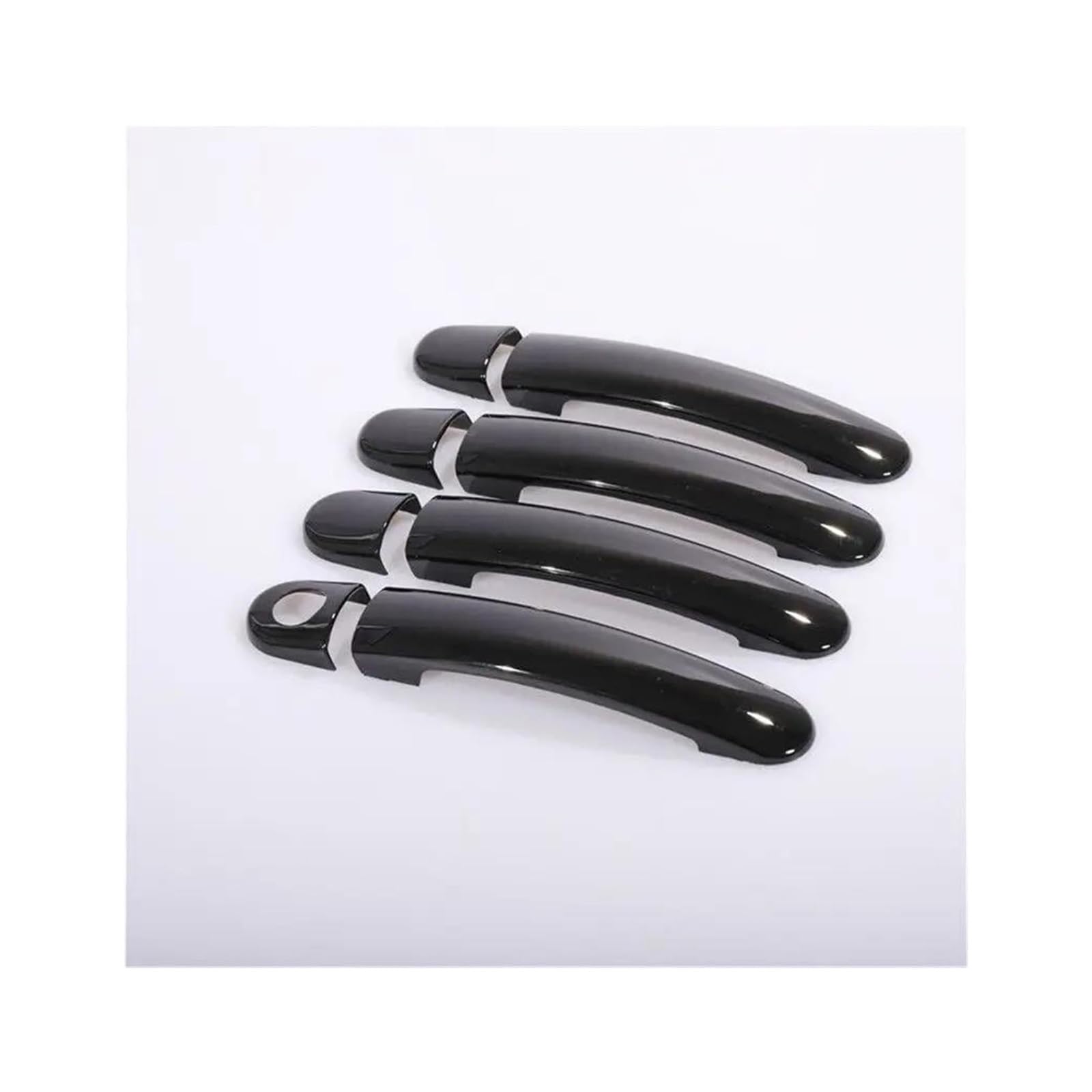 Hckclmbmzw Black A Car Door Handle Covers Stickers Gloss Black Chrome Accessories Styling For Golf 5 Mk5 V For Rabbit 1K 2004-2009 Door Handle Cover(Black A)