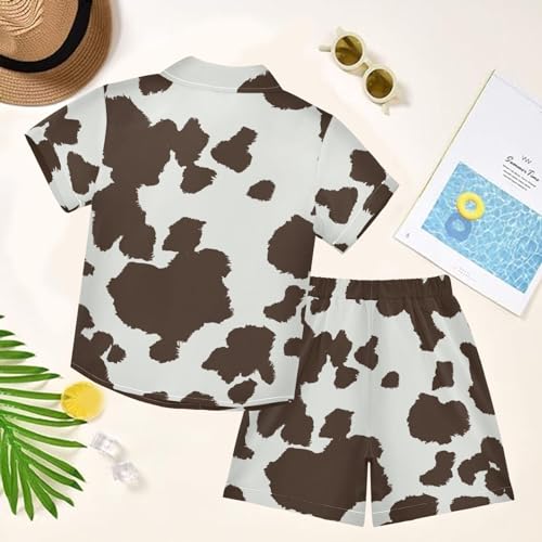 Image of visesunny Boys 2 Pieces T-shirts and Shorts Floral Tops & Shorts Summer Outfits 3-10 Years Clothes