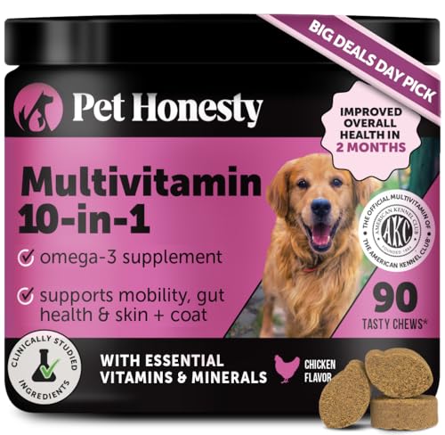 Multivitamin Dog Supplement, Glucosamine Chondroitin for Dogs, Probiotics, Omega Fish