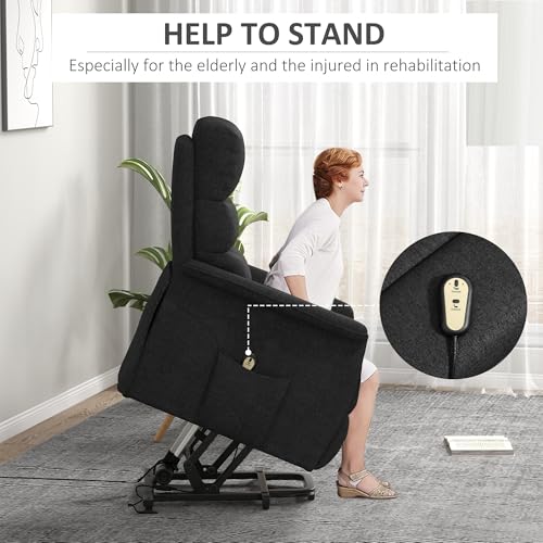 Sillón plegable negro con tela de poliéster miniatura 4