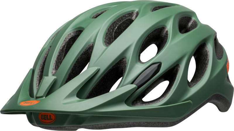 Bell - Charger EU Helme - Erwachsene Unisex - Schutzausrüstung, Fahrradhelm, Freizeithelm, Freizeit-Fahrradhelm, Dunkelgrün, UM/L