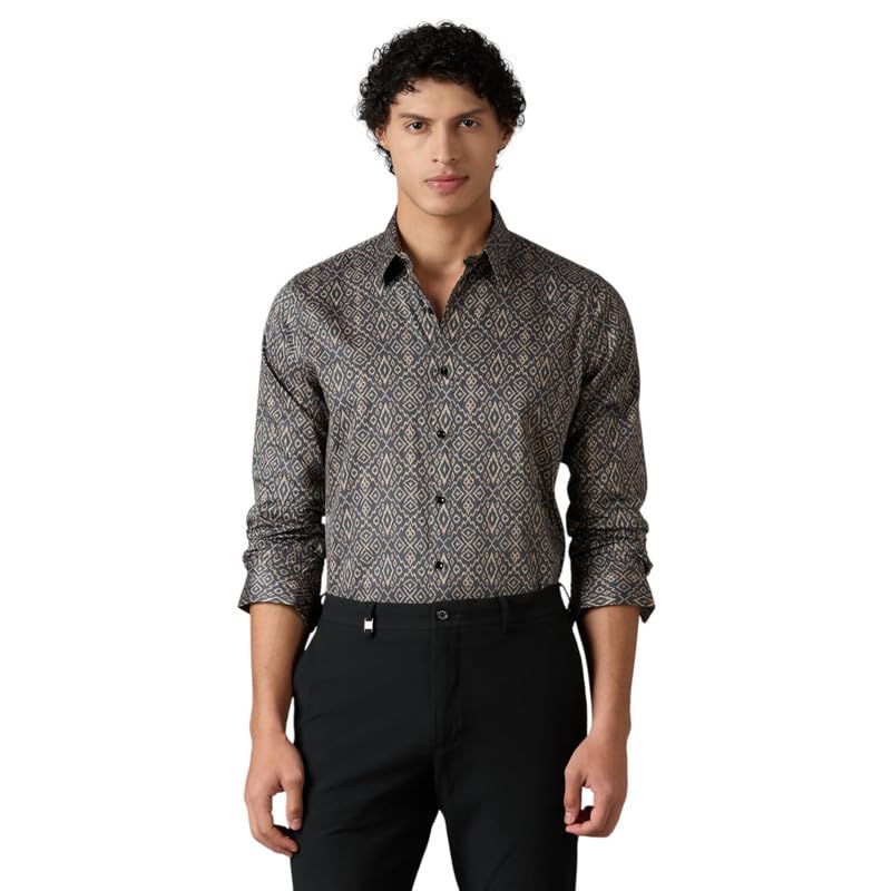 Image of MARK & ALBERT Men's Slim Fit Cotton Formal Shirt