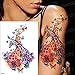 Produktbild Handaxian 3pcs Mädchen Bunte Schlange Schmetterling Arm Tattoo Löwenzahn Körper zurück Tattoo 3pcs-7