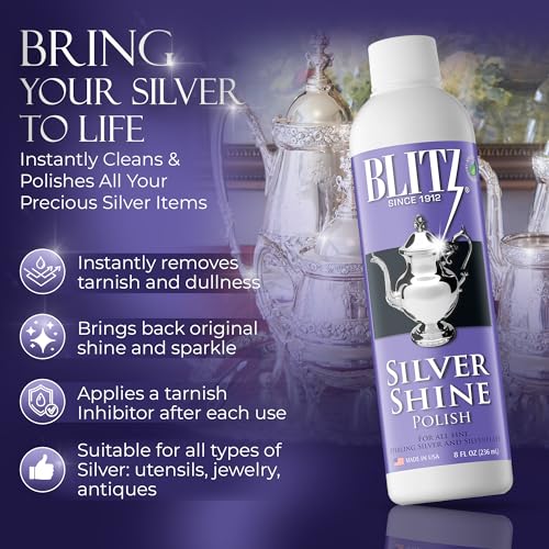 Blitz Silver Shine Polish Líquido Pack x2 8oz miniatura 4