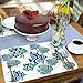 CounterArt Tahiti Fish Reversible Easy Care Flexible Plastic Placemats 4 Pack Made in The USA BPA Free Easily Wipes Clean