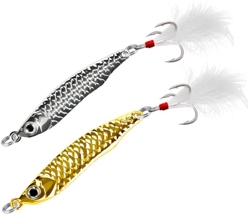 20pcs Metal VIB Lures Fishing Hard Bait Artificial Bait Strong Vivid Vibrations Spinners Spoon Lure for Bass Pike Perch Tackle
