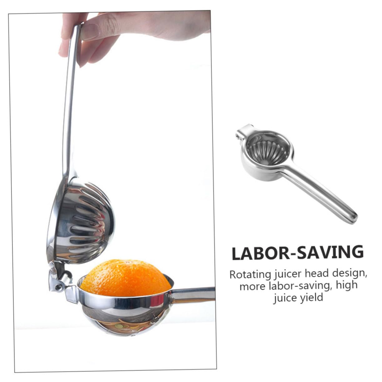 1Pieza Exprimidor Manual Inoxidable para Herramienta de Cocina Duradera y Práctica para Hogar Bares y Tiendas