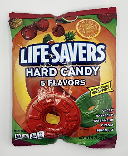 Life Savers Hard Candy Variety 8 Pack- 2 Each Of 4 Unique Flavors- Lifesaver Mints Individually Wrapped Wintergreen Lifesaver, Orange Lifesavers Mints, Life Savers Pep O Mint, And Assorted Lifesavers #TOP4