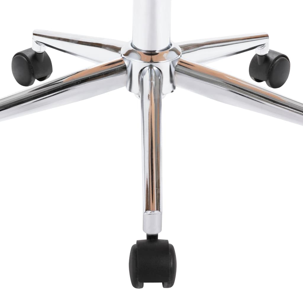 vidaXL Silla de Oficina Giratoria Ruedas Despacho de Altura Ajustable Regulable de Escritorio de Ordenador Tela Gris Taupe Madera Curvada