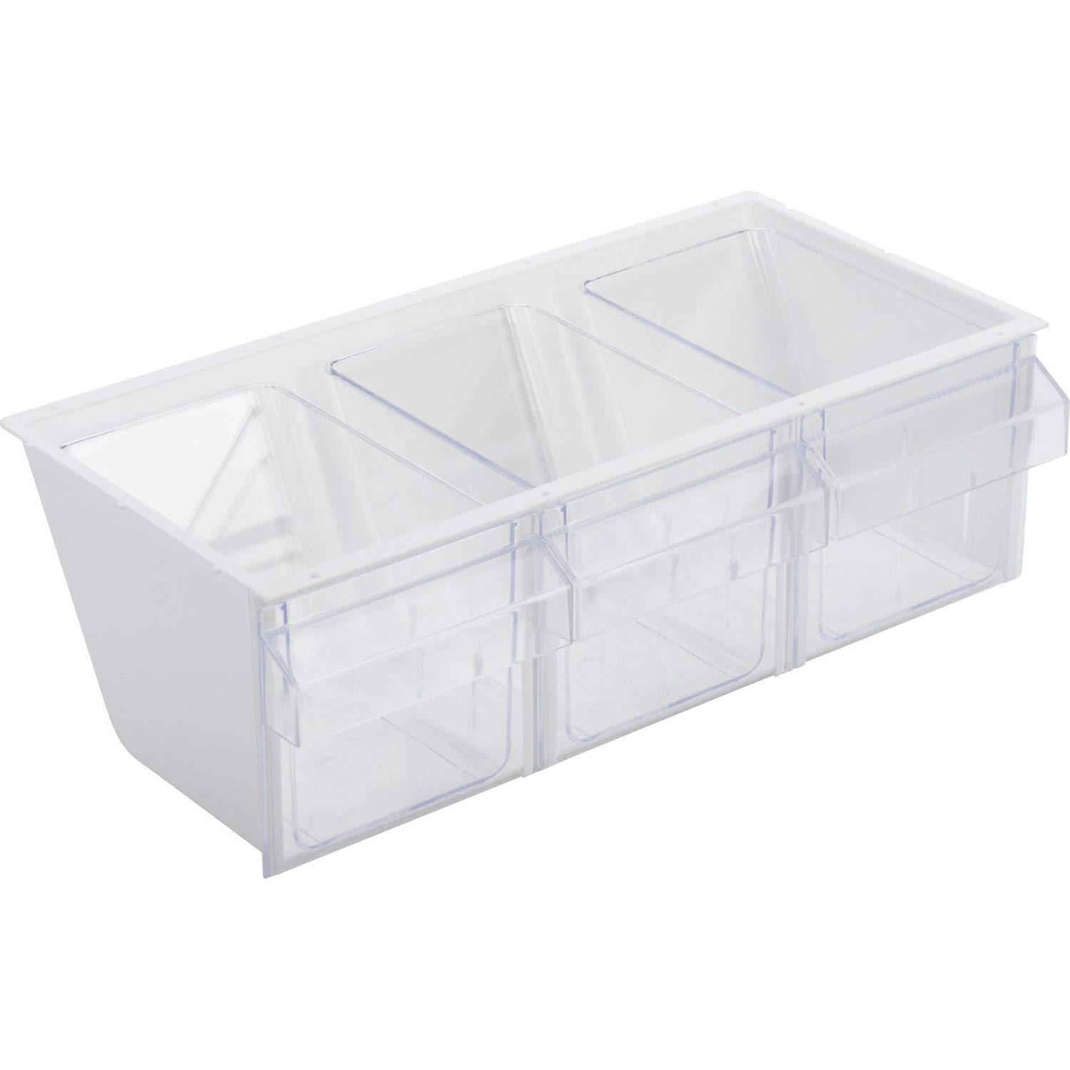 Westmark Contenitore a cassetti, 3 cassetti, Capacità: 1 l l'uno, Plastica, Milano, Trasparente/Bianco, 76072240