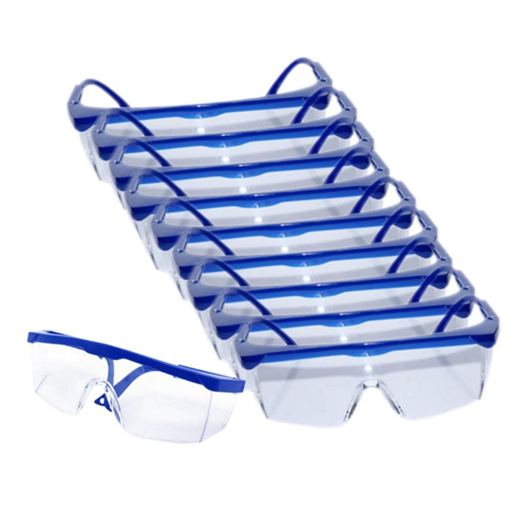 10 gafas de seguridad antivaho, polvo, viento, protección para los ojos