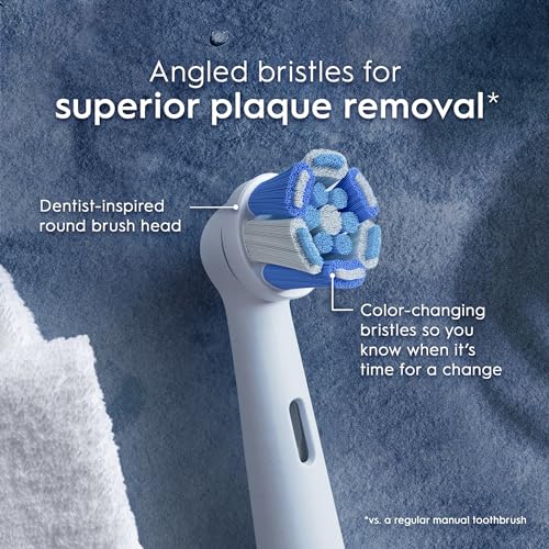 oral-b io series ultimate clean electric toothbrush replacement brush heads for an oral-b electric toothbrush 2 count white