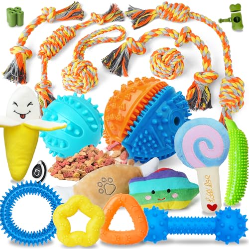 Forfon 23 Pack Fun&Practical Puppy Toys, Super Value Puppy Toys