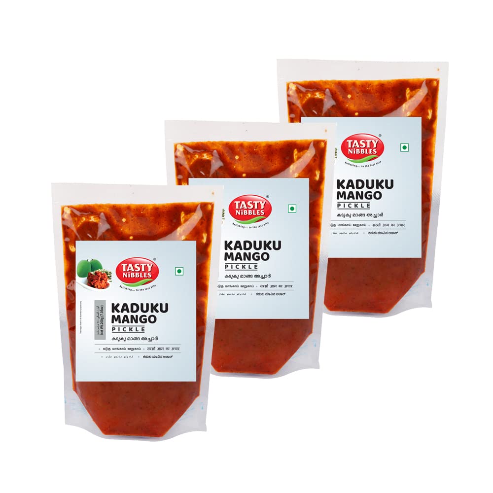 KADUKU Mango Pickle 200 G (Pack of 3, 600 G)