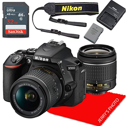 Nikon D5600 DSLR con lente 18-55mm y memoria 32GB miniatura 1