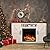 Havato 48'' Electric Fireplace with Wood Mantel Storage,Pearl Freestanding Fireplace Mantel with Log Lockers & Remote Control,Fireplace TV Stand Home Space Heather, Adjustable Led Flame,750W/1500W