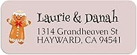 Vista 7 de Custom Christmas Return Address Labels Holiday Greetings Cards Envelope Mailing Address Sticker Personalized Winter Wedding Addressing