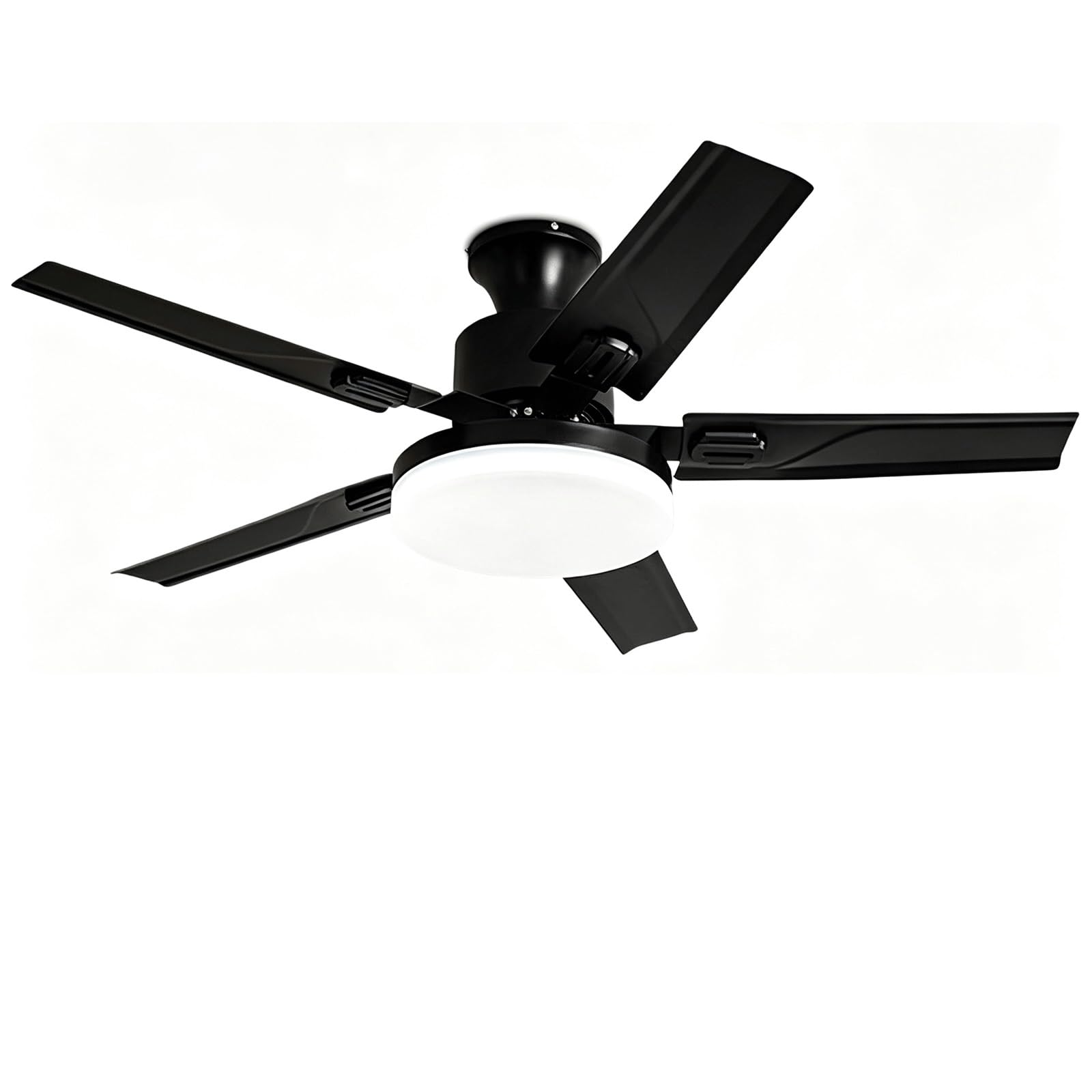 KLJUddGY 42-52In Ceiling Fans with Lights LED Fandelier