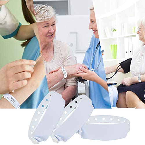 Wristall White Plastic Wristbands For Hospital 100 Pack thumb #7
