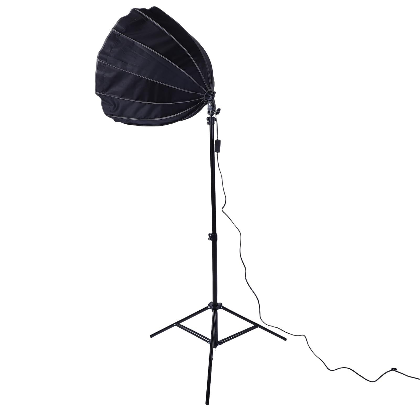 Luocute Zestaw Oświetlenia Fotograficznego Softbox, 85 W 2800 K 5700 K 3-kolorowa Regulowana żarówka LED z Pilotem, 60 Cm 12-stronny Ulepszony Softbox, Statyw 2,1 M, do (Wtyczka UE 800 W)