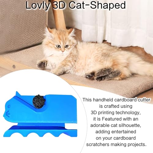 SJWOW Cortador para arranhadores de gatos, cortador em forma de gatinho impresso em 3D, ferramenta d