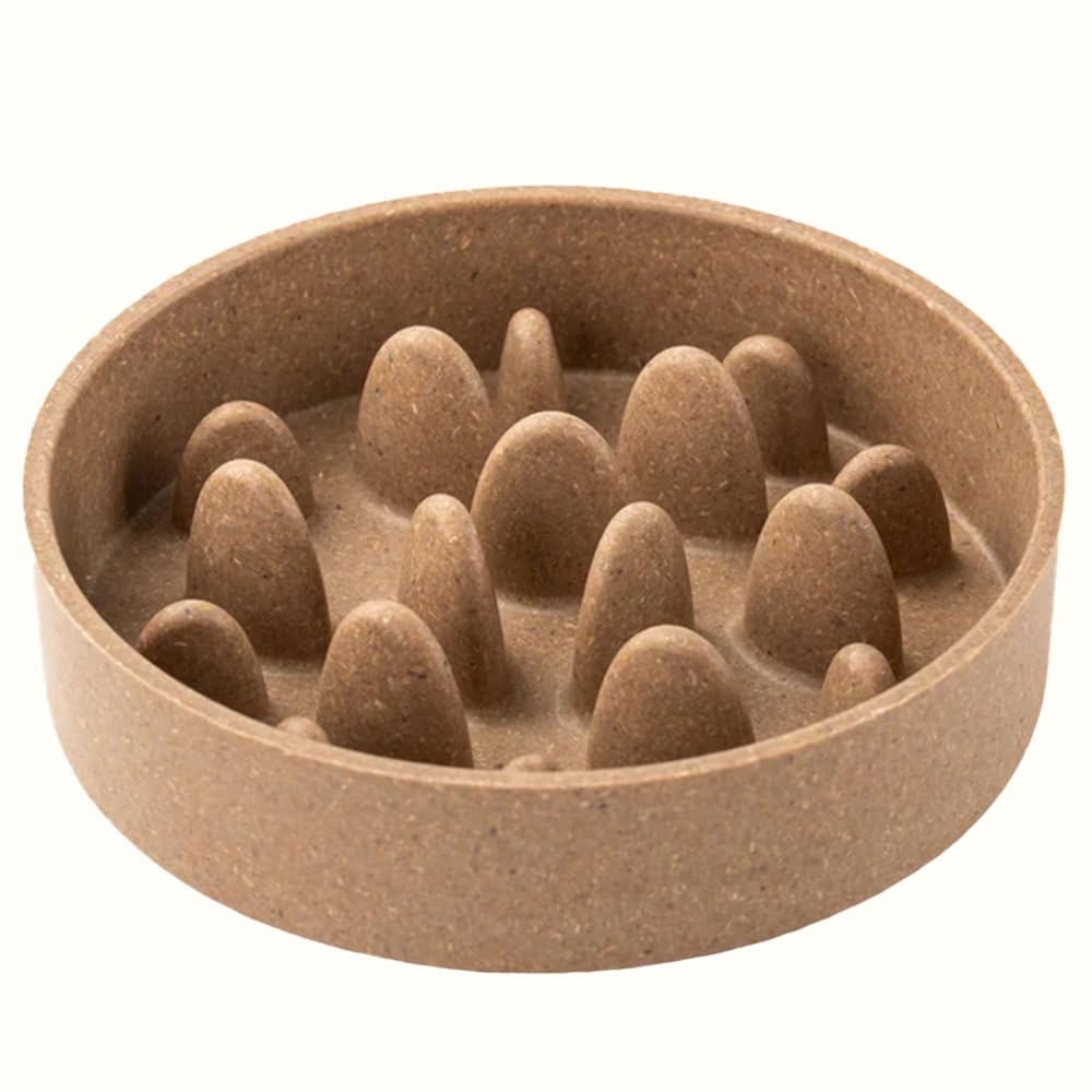 Irida Naturals 17cm Earth-Friendly Slow Feeder Pet Bowls for Dogs and Cats | 800 ml | Non-Slip,Durable, BPA-Free Dog Food Bowl | Made with Rice Husk and Bamboo Fibers | Dog Feeding Bowl | Sand Brown (B0DDTCDZRB) Amazon Price History, Amazon Price Tracker