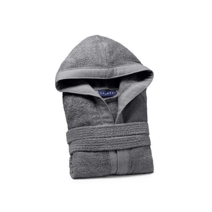 Peignoir à capuche Caleffi Soft en coton de qualité supérieure