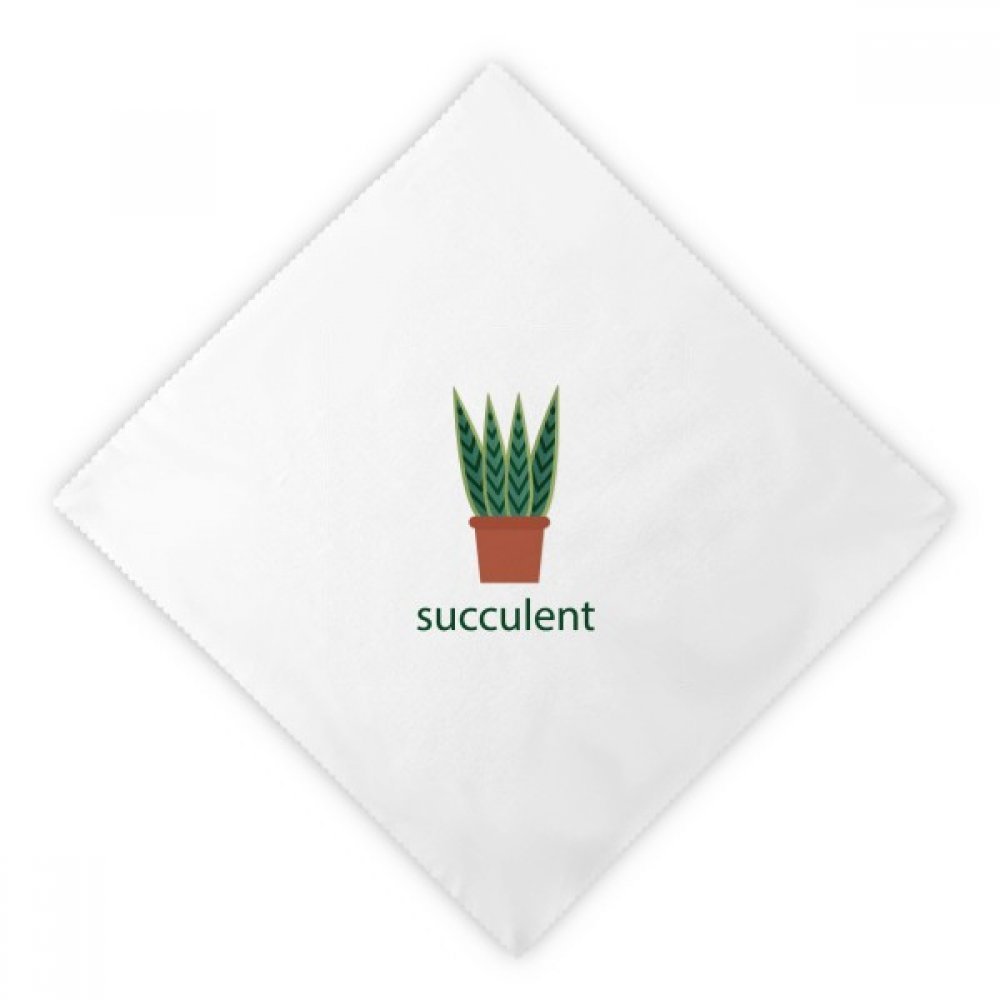 Servilletas de tela de alta calidad con estampado botánico de cactus y suculentas, 2 piezas