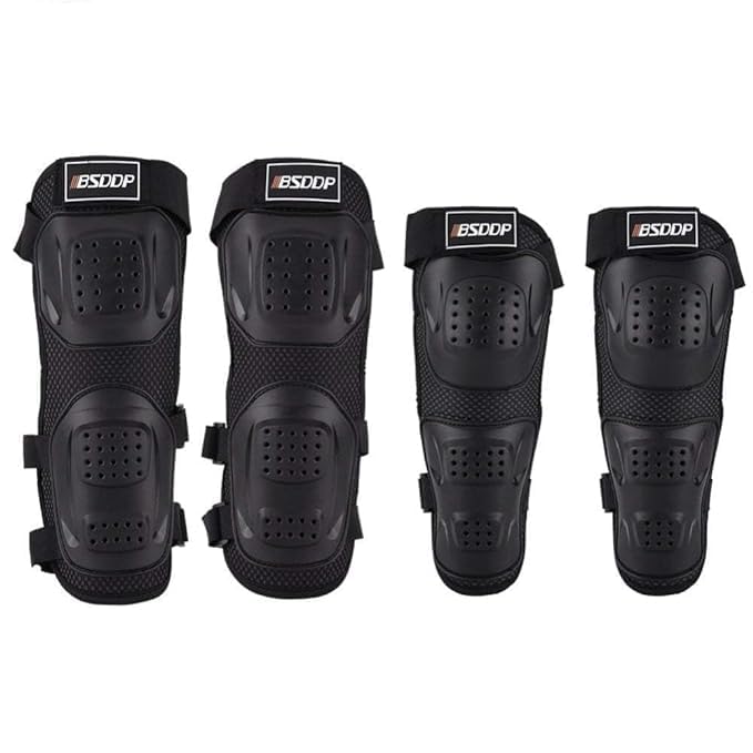 GadiBike Bike Riding Knee & Elbow Guard Motorcycle Bike Racing For Hero CBZ Xtreme
