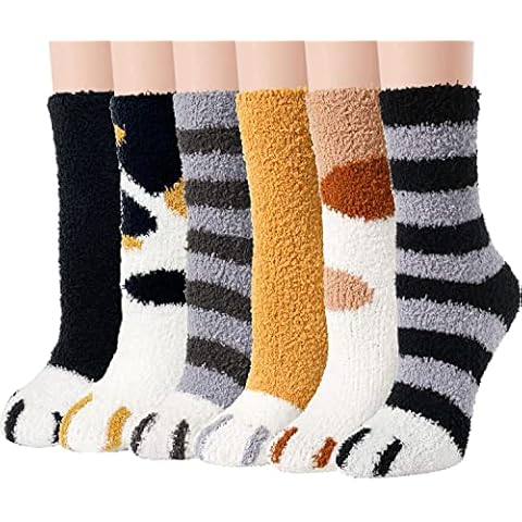 Ginmewrae Women Fuzzy Socks Cover
