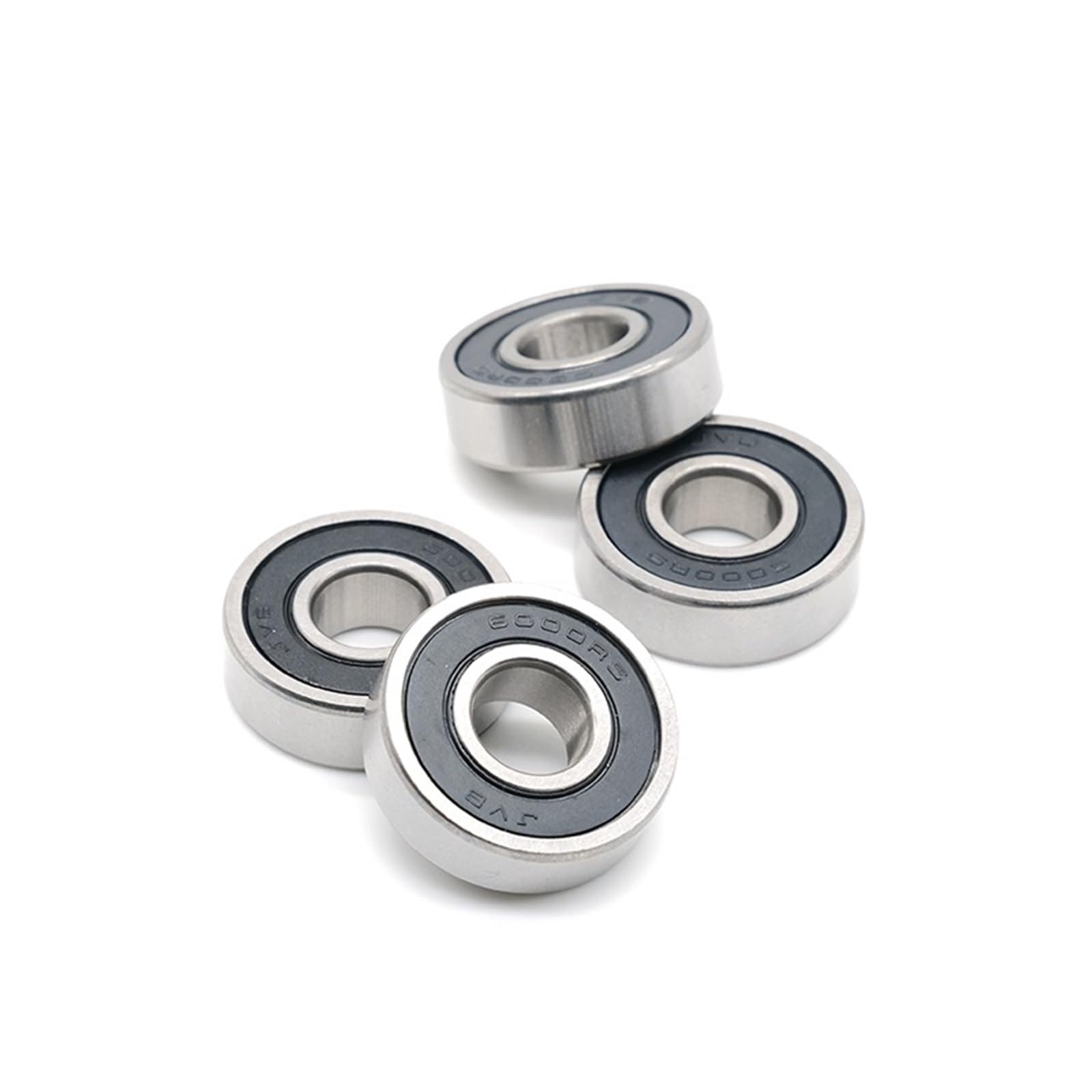 4 pezzi 6000RS cuscinetto 10 * 26 * 8mm 6000 RS 6000 acciaio cromato 6000RS cuscinetti a sfera