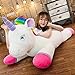 RJGLKS 40-100 cm Taille géante Arc-en-Ciel Licorne Peluche Peluche Dessin animé Unicornio poupées Animal Cheval Cadeau de noël 100 cm