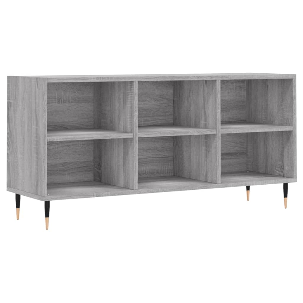 vidaXL Szafka pod TV, szary dąb sonoma, 103,5x30x50 cm