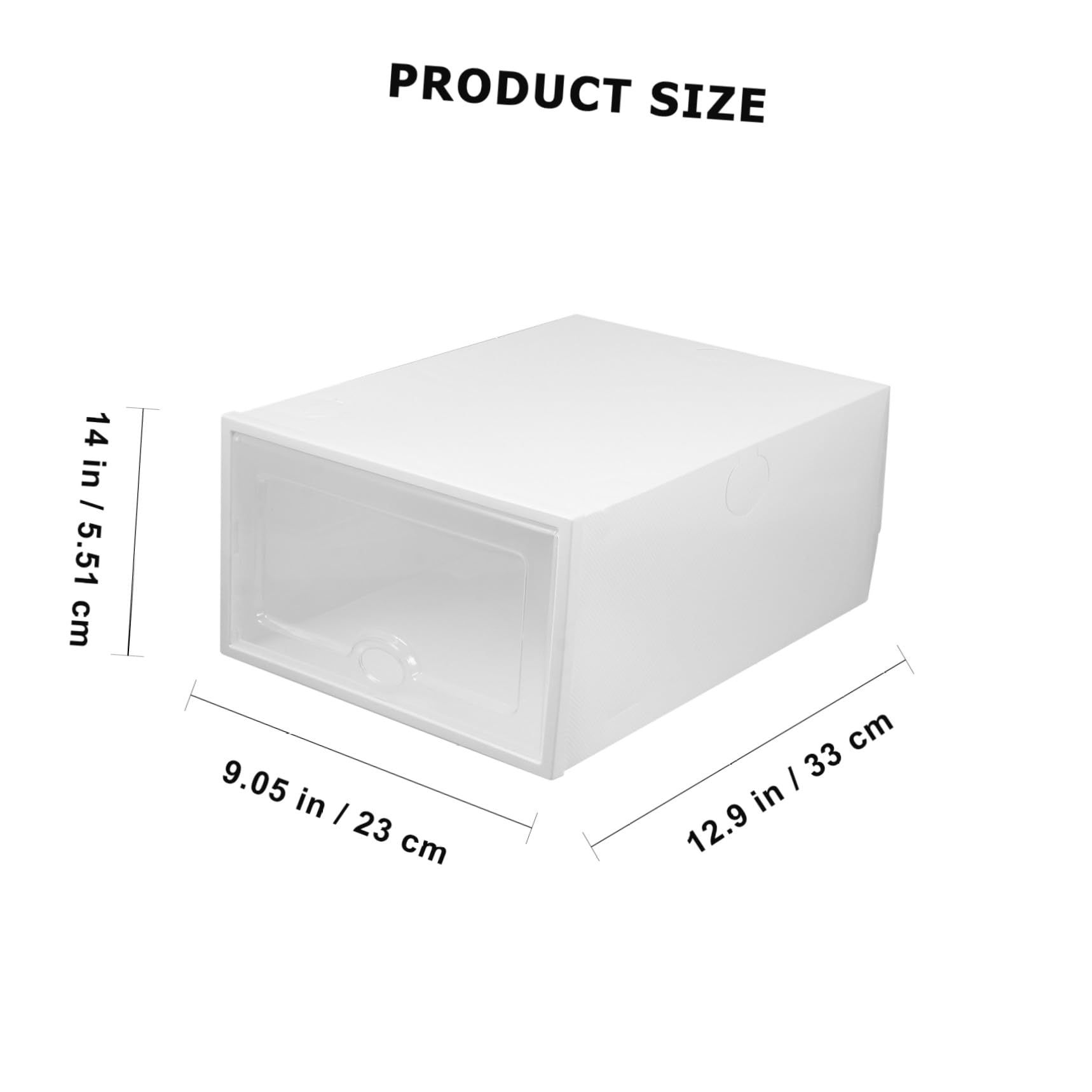 BESTYASH 6 pezzi Scatole Scarpe Trasparenti Plastica da Contenitori Impilabili Cassetto per Armadio Organizer Scarpe Stabile e