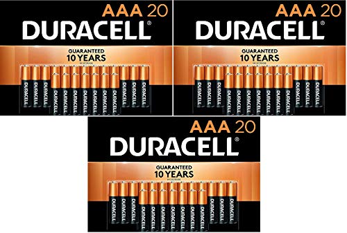 Duracell - CopperTop AAA Alkaline Batteries - long lasting, all-purpose Triple A battery for household and business, 60 Count