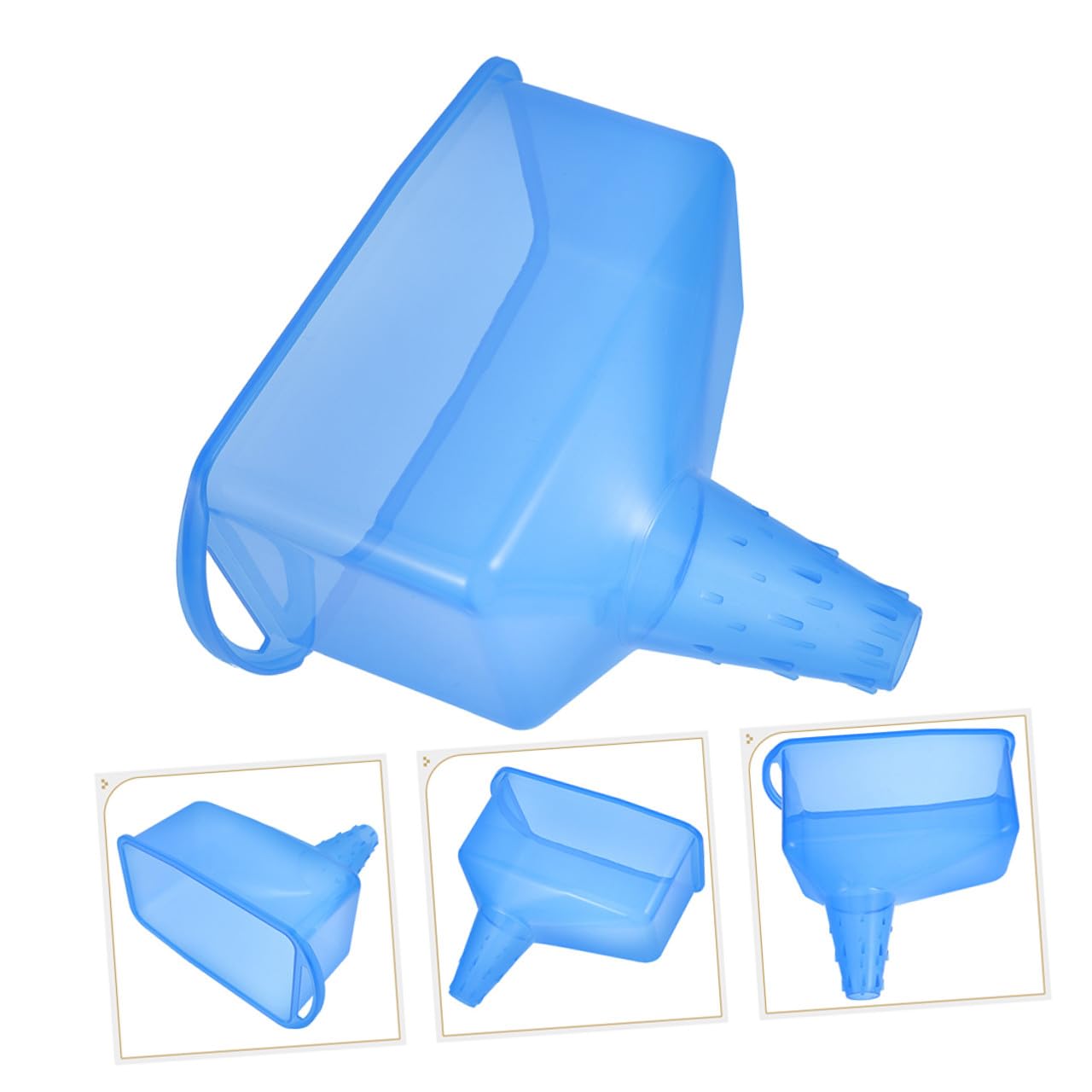 LIFKOME 2pcs Wide Mouth Funnel for Car and Motorcycle Gasoline Oil Change Flexible Auto Funnel for Engine Transmission Fluid Leak-Resistant Oil Pouring Tool