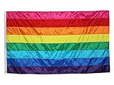 In the Breeze 3 Foot by 5 Foot Historic Pride Flag - Rainbow Grommet Flag with Sewn Stripes