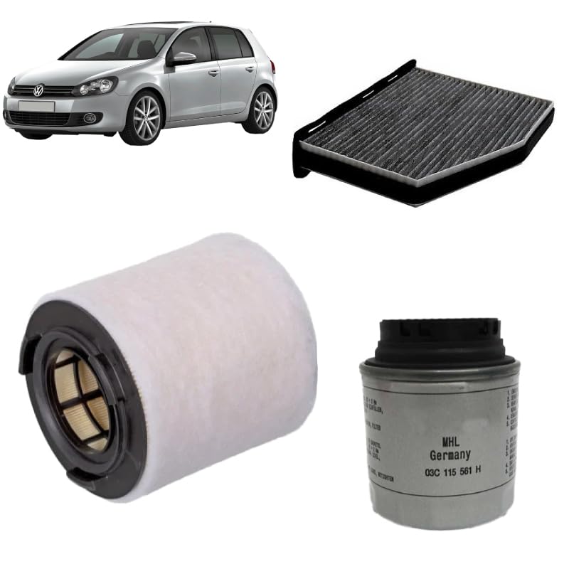 Kit tagliando 3 filtri per Volkswagen Golf VI 1.4 TSI