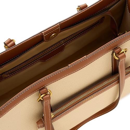 Image of Miraggio Women's Caitleen Solid 14 Inch Tote Bag With 3 Compartments | Tote Bags For Women Office Use Work & Travel Handbag