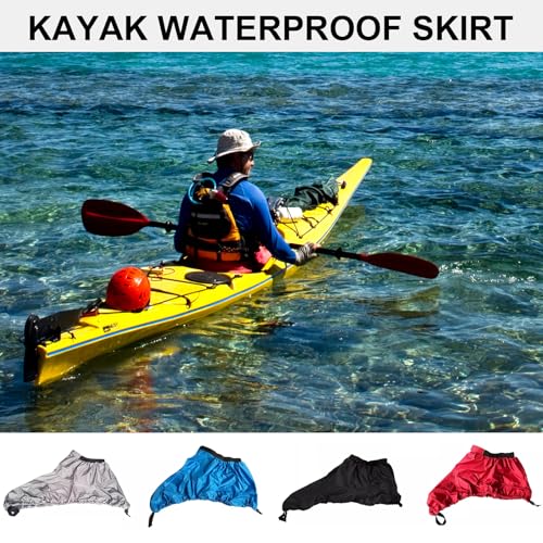 HUANGTNG Kayak Sprays Skirt Waterproofs Kayak Canoes Boats Sprays Deck Skirt Adjustable Kayak Sprays Covers Kayak Accessories