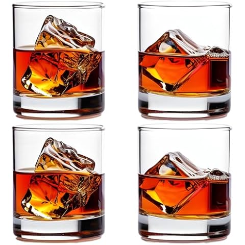 Ravenscroft Crystal Double Old Fashioned Whiskey Glasses, Made in Europe, Heavy Base, 11.5 FL Oz, 100% Lead-Free Crystal, Set of 4, DishwasherSafe, Gift Idea Cover