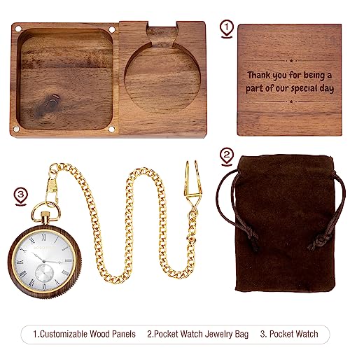 Image of 2win Personalized Engraved Pocket Watches for Men Dad Son Custom Watches Exquisite Pocket Watch Gifts for Anniversary Christmas Fathers Day Birthday